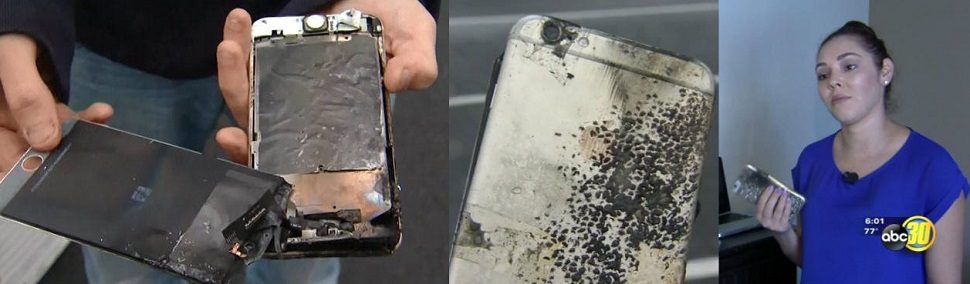 애플 아이폰도 일주일새 3대 발화로 불에 타는 사건 발생,미 언론 안전경고