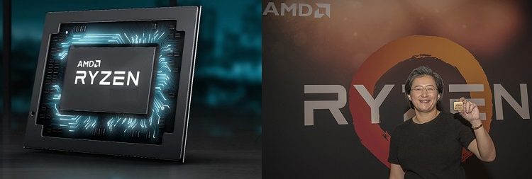 AMD 전력 35W급 ‘라이젠’프로세서,90W급 인텔칩 성능앞섰다,저무는 인텔 CPU시대