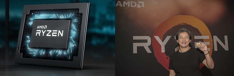 AMD 전력 35W급 ‘라이젠’프로세서,90W급 인텔칩 성능앞섰다,저무는 인텔 CPU시대