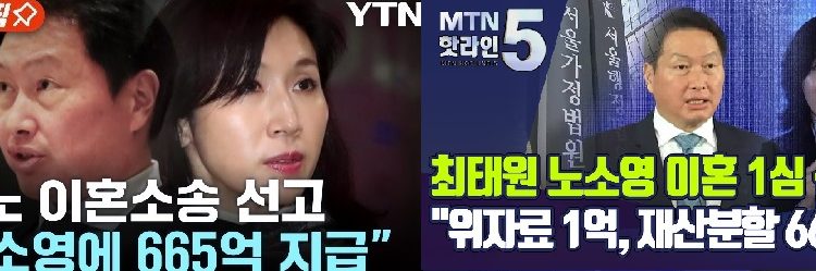 [피치원뷰]최태원회장 이혼위자료 재산 2%인 665억원,아마존 CEO,25%인 40조원 지급