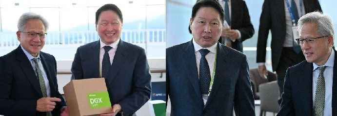 최태원·젠슨황,실리콘밸리 치맥회동,HBM4 밀약?,한경 단독보도