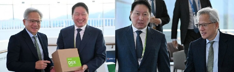 최태원·젠슨황,실리콘밸리 치맥회동,HBM4 밀약?,한경 단독보도