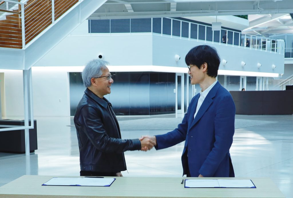 [사진1]네이버 이해진 의장과 엔비디아 젠슨 황 CEO